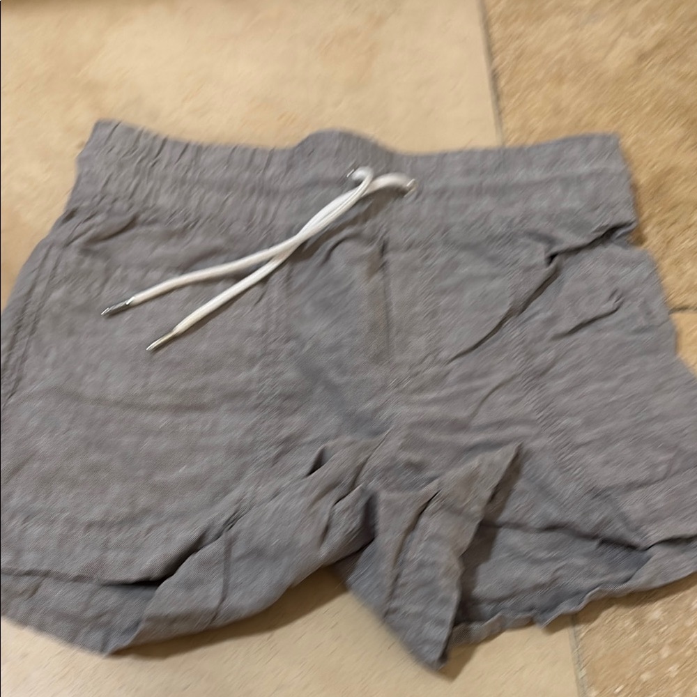Athleta Gray Athletic Shorts with Elastic Waistband
